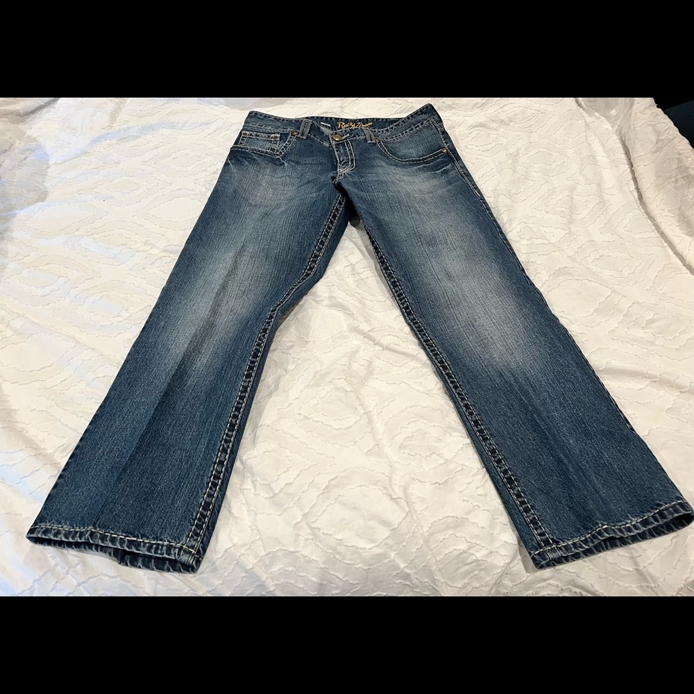 Rock 47 jeans 36 x 30 relaxed boot cut jeans